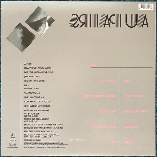 Au Pairs : Sense And Sensuality (LP, Album, Ltd, Num, RE, Mag)