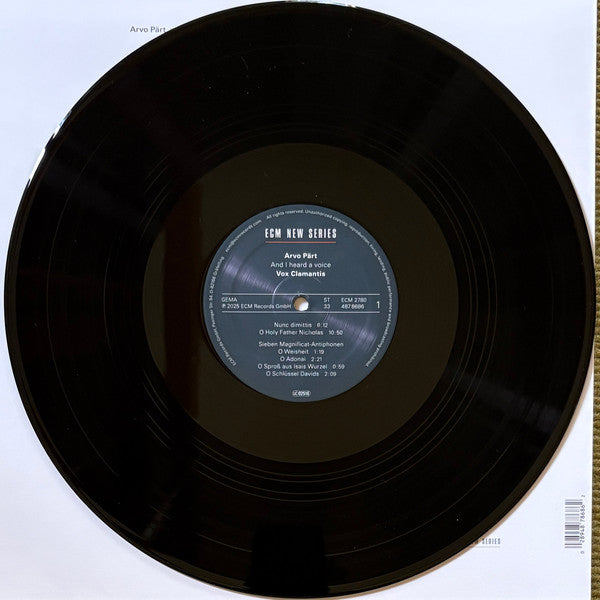 Arvo Pärt, Vox Clamantis : And I Heard A Voice (LP, Album)