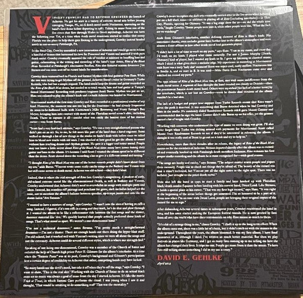 Acheron : Rites Of The Black Mass (LP, Ltd, Num, Pic, RE)