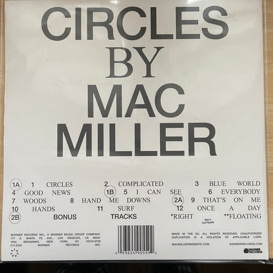 Mac Miller : Circles (2xLP, Album, Cle)