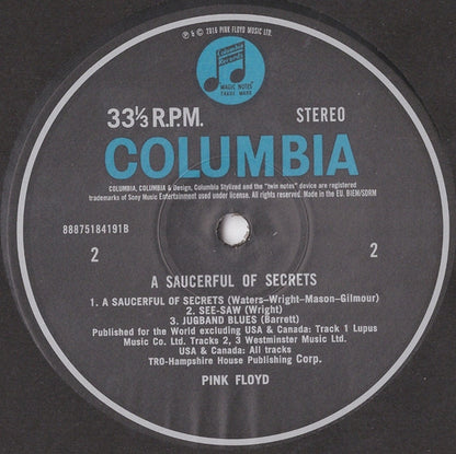 Pink Floyd : A Saucerful Of Secrets (LP, Album, RE, RM, 180)