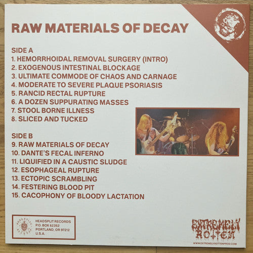 Hemorrhoid (2) : Raw Materials Of Decay (LP, Album, Ltd, Pic)