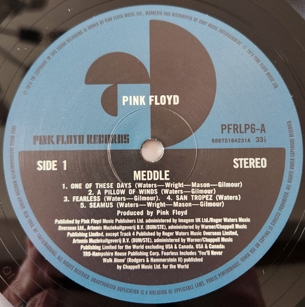 Pink Floyd : Meddle (LP, Album, RE, RM, Gat)