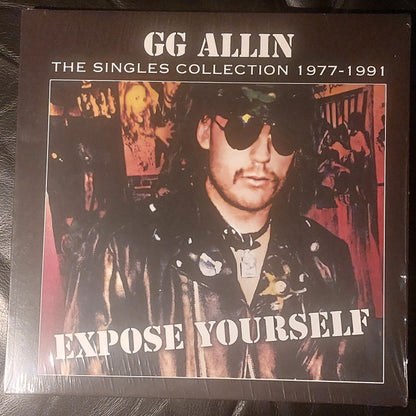 GG Allin : Expose Yourself - The Singles Collection 1977-1991 (LP, Comp)