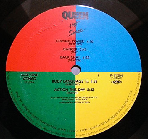 Queen : Hot Space (LP, Album)