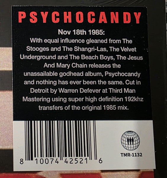 The Jesus And Mary Chain : Psychocandy (LP, RE, RM, 40t)