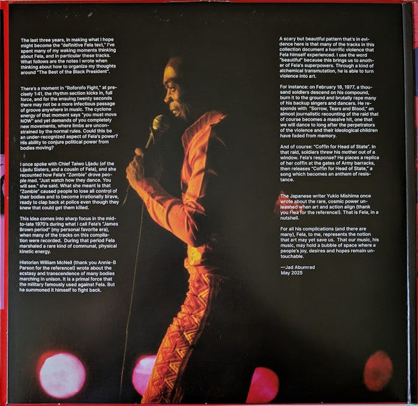 Buy Fela Kuti : The Best Of The Black President (LP, Ltd, Red + LP