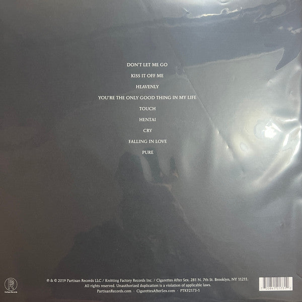 Cigarettes After Sex : Cry (LP, Album)
