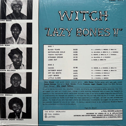 Witch (3) : Lazy Bones!! (LP, Album, Ltd, RE, Ora)