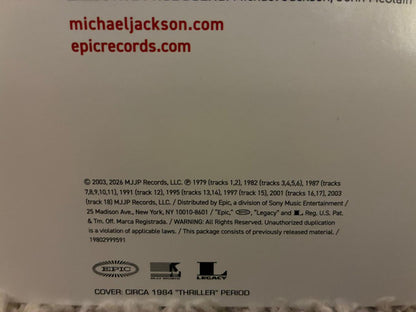 Michael Jackson : Number Ones (2xLP, Comp, RE, RM)