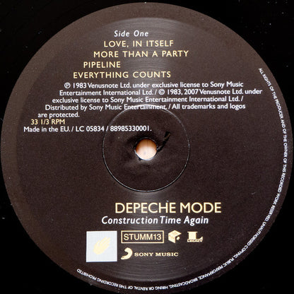 Depeche Mode : Construction Time Again (LP, Album, RE, RM, Gat)