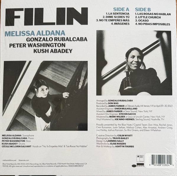 Melissa Aldana : Filin (LP, Album, Blu)