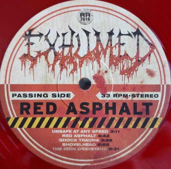 Exhumed : Red Asphalt (LP, Album, Red)