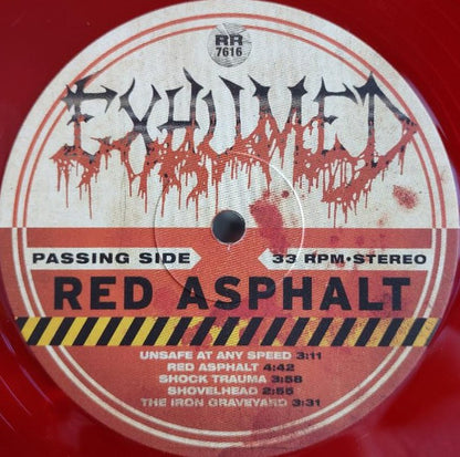 Exhumed : Red Asphalt (LP, Album, Red)