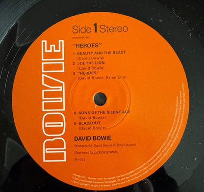 David Bowie : Heroes (LP, Album, RE)