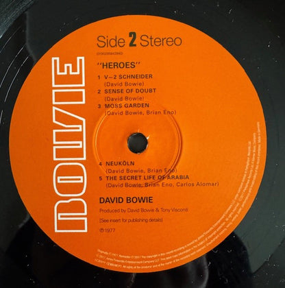 David Bowie : Heroes (LP, Album, RE)