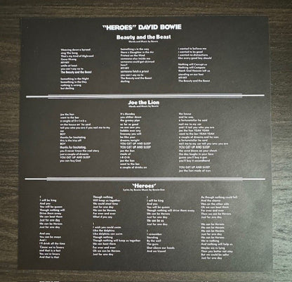 David Bowie : Heroes (LP, Album, RE)