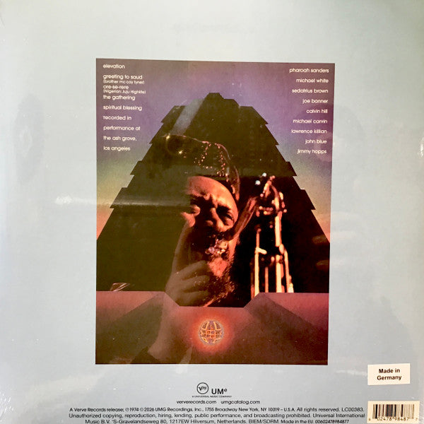 Pharoah Sanders : Elevation (LP, Album, RE, 180)