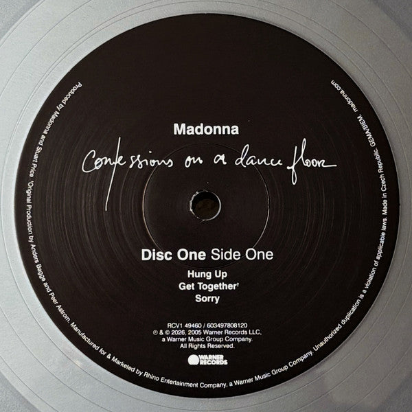 Madonna : Confessions On A Dance Floor (2xLP, Album, Ltd, P/Mixed, RE, Sil)