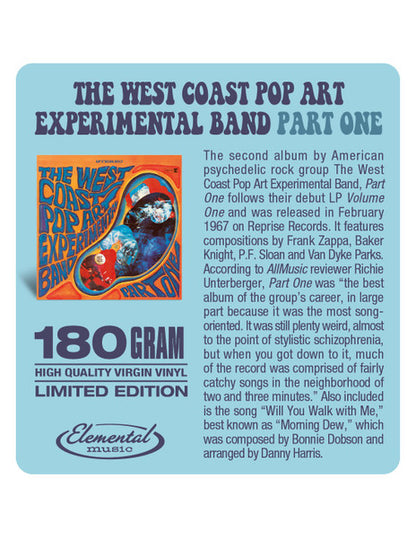 The West Coast Pop Art Experimental Band : Part One (LP, Album, Ltd)