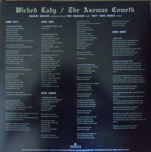 Wicked Lady* : The Axeman Cometh (2xLP, Album, RE)