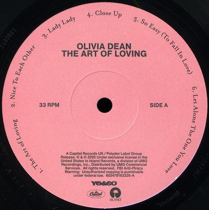Olivia Dean : The Art Of Loving (LP, Album)