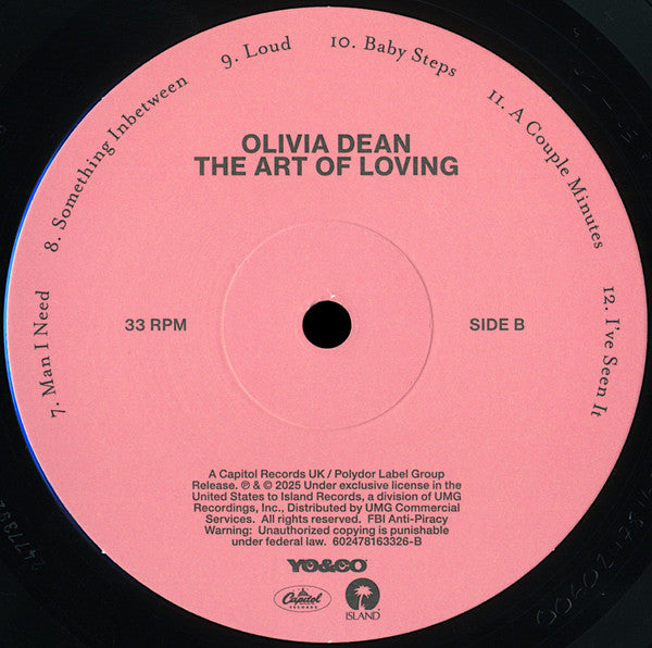 Olivia Dean : The Art Of Loving (LP, Album)