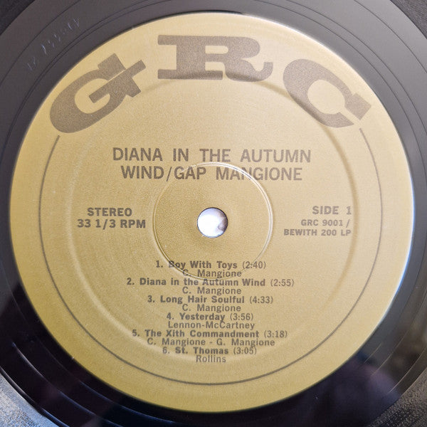 Gap Mangione : Diana In The Autumn Wind (LP, Album, Dlx, Ltd, RE, RM)