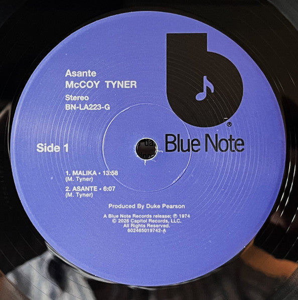 McCoy Tyner : Asante (LP, Album, RE, 180)