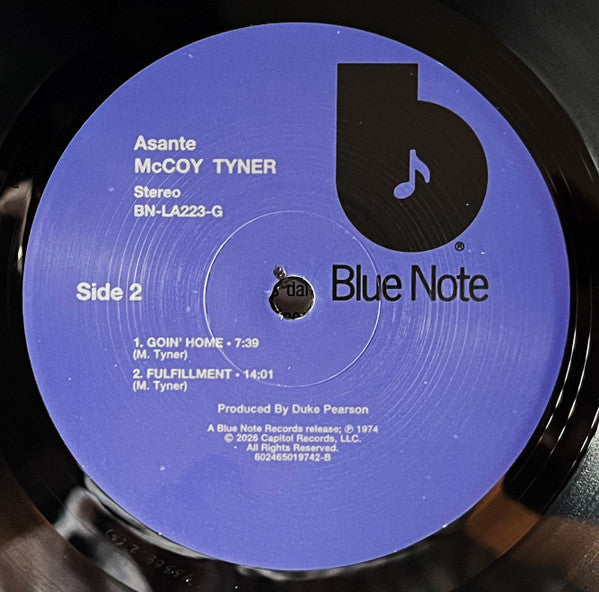 McCoy Tyner : Asante (LP, Album, RE, 180)