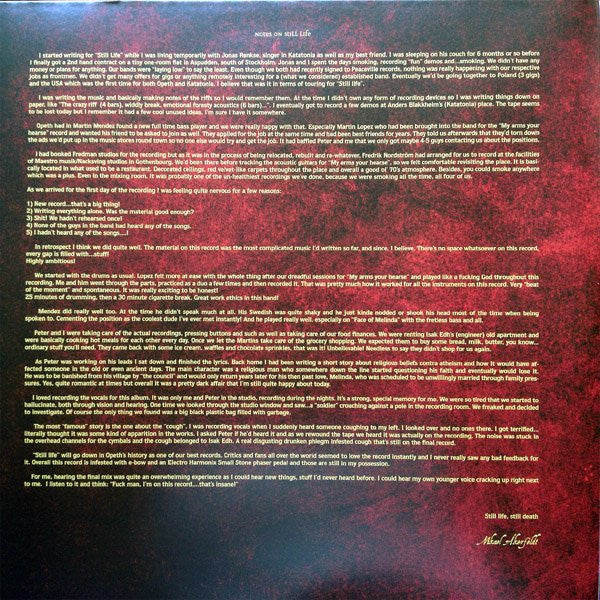Opeth : Still Life (2xLP, Album, RE, 180)