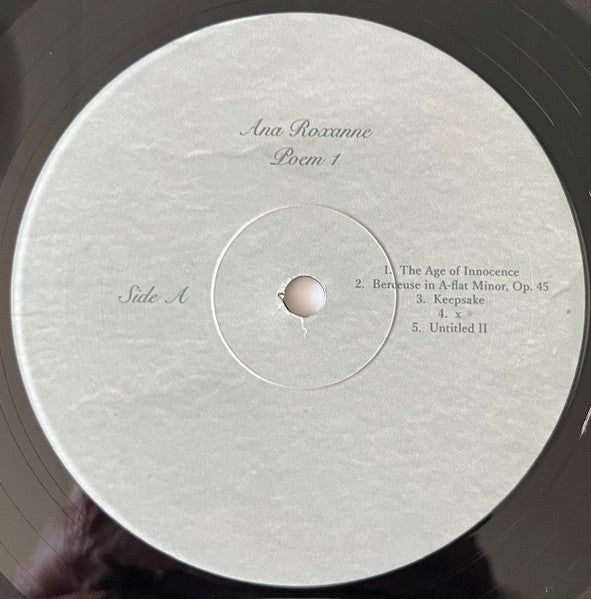 Ana Roxanne : Poem 1 (LP, Album)