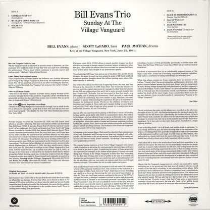 Bill Evans Trio* : Sunday At The Village Vanguard (LP, Album, Ltd, RE, RM, 180)