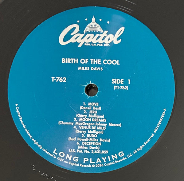 Miles Davis : Birth Of The Cool (LP, Album, Comp, Mono, RE, 180)