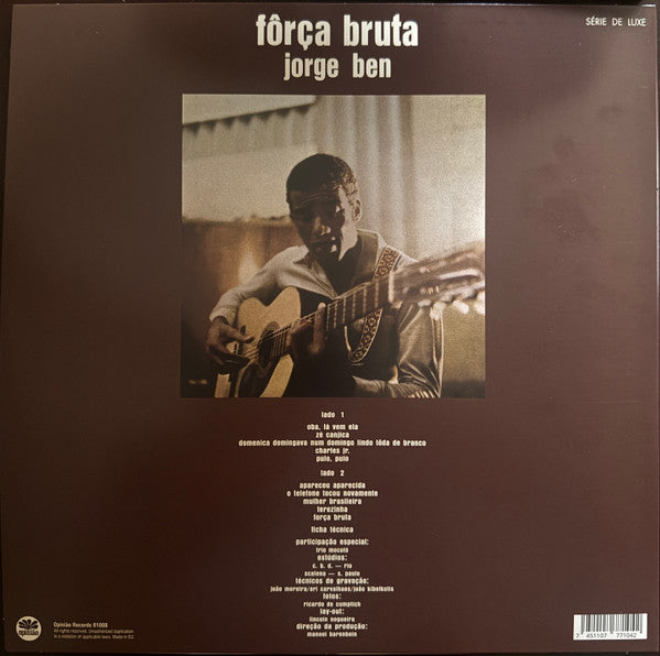 Jorge Ben : Fôrça Bruta (LP, Album, RE)