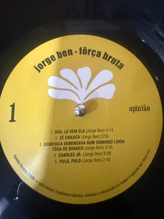 Jorge Ben : Fôrça Bruta (LP, Album, RE)