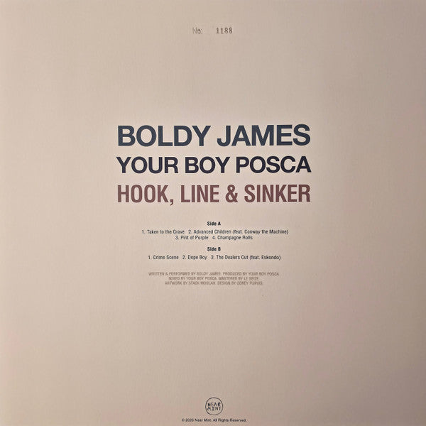 Boldy James, Your Boy Posca : Hook, Line & Sinker (LP, Album, Ltd, Num, Mil)