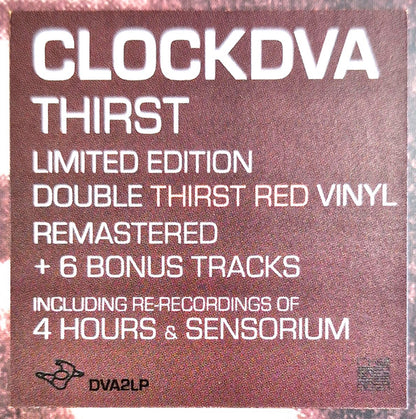 ClockDVA* : Thirst (2xLP, Album, RE, RM, Red)