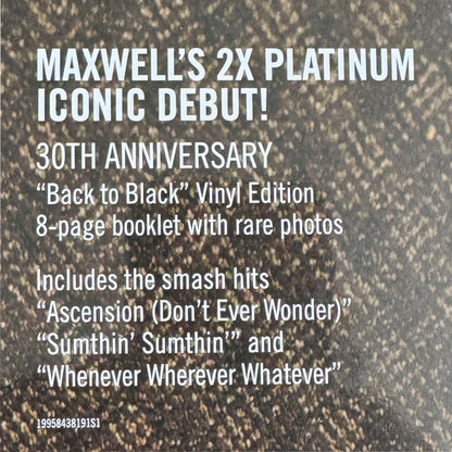 Maxwell : Maxwell's Urban Hang Suite (2xLP, Album, RE, RM, 30t)