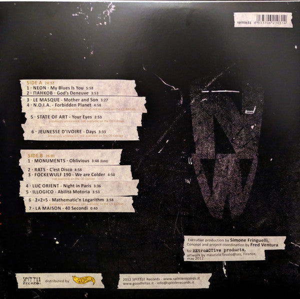 Various : Italia New Wave [Minimal Synth, No Wave & Post Punk Sounds From The 80's Italian Underground] (LP, Comp)
