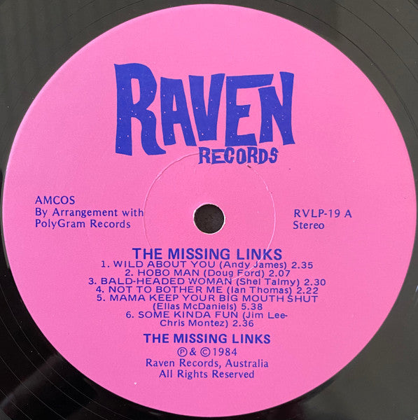 The Missing Links : The Missing Links (LP, Album, Mono, RE)