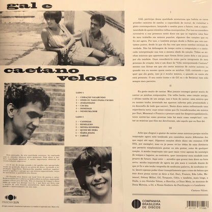Gal Costa E Caetano Veloso : Domingo (LP, Album, RE)