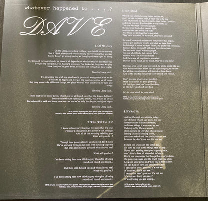 Dave (325) : Whatever Happened To…? (LP, Album, Ltd, RE, RM)