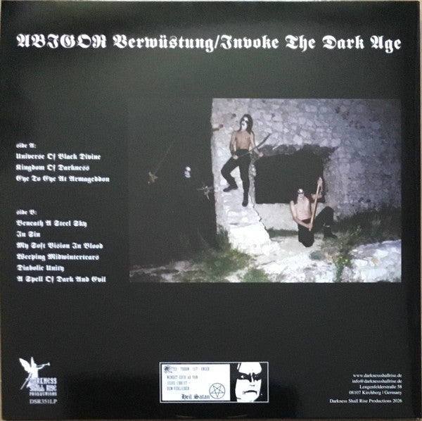 Abigor : Verwüstung / Invoke The Dark Age (LP, Album, RE)