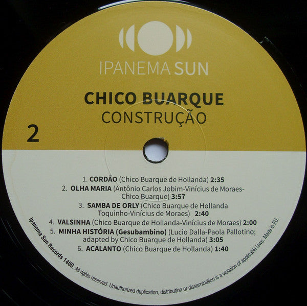 Chico Buarque : Construção (LP, Album, RE, Unofficial)