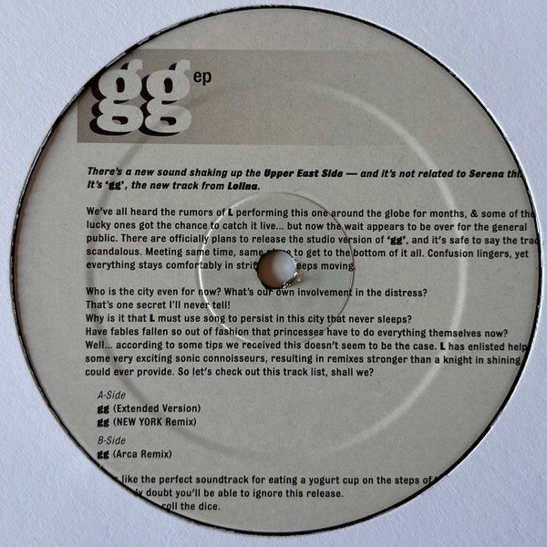 Lolina (2) : gg EP (12", EP)