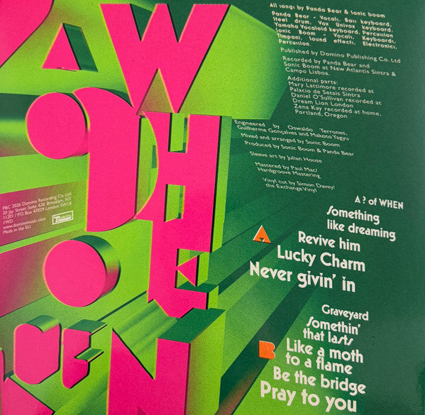 Panda Bear & Sonic Boom (2) : A ? of WHEN (LP, Album)
