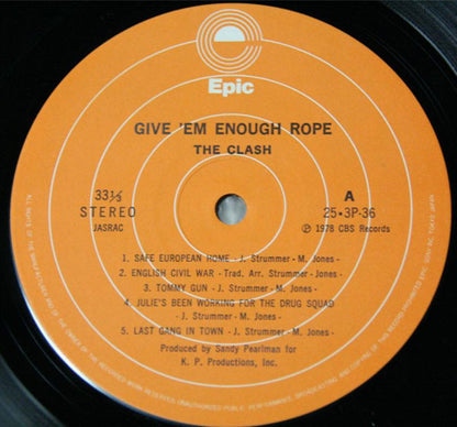 The Clash : Give 'Em Enough Rope (LP, Album)