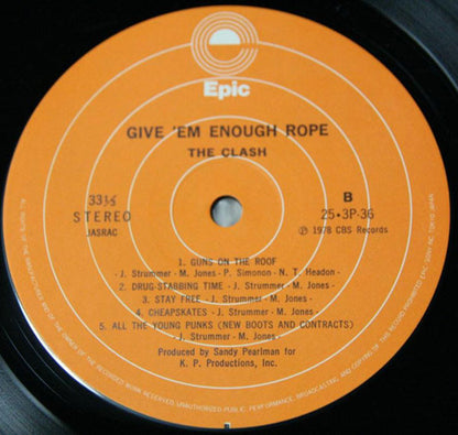 The Clash : Give 'Em Enough Rope (LP, Album)