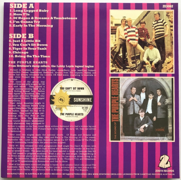 The Purple Hearts : The Purple Hearts (LP, Comp)